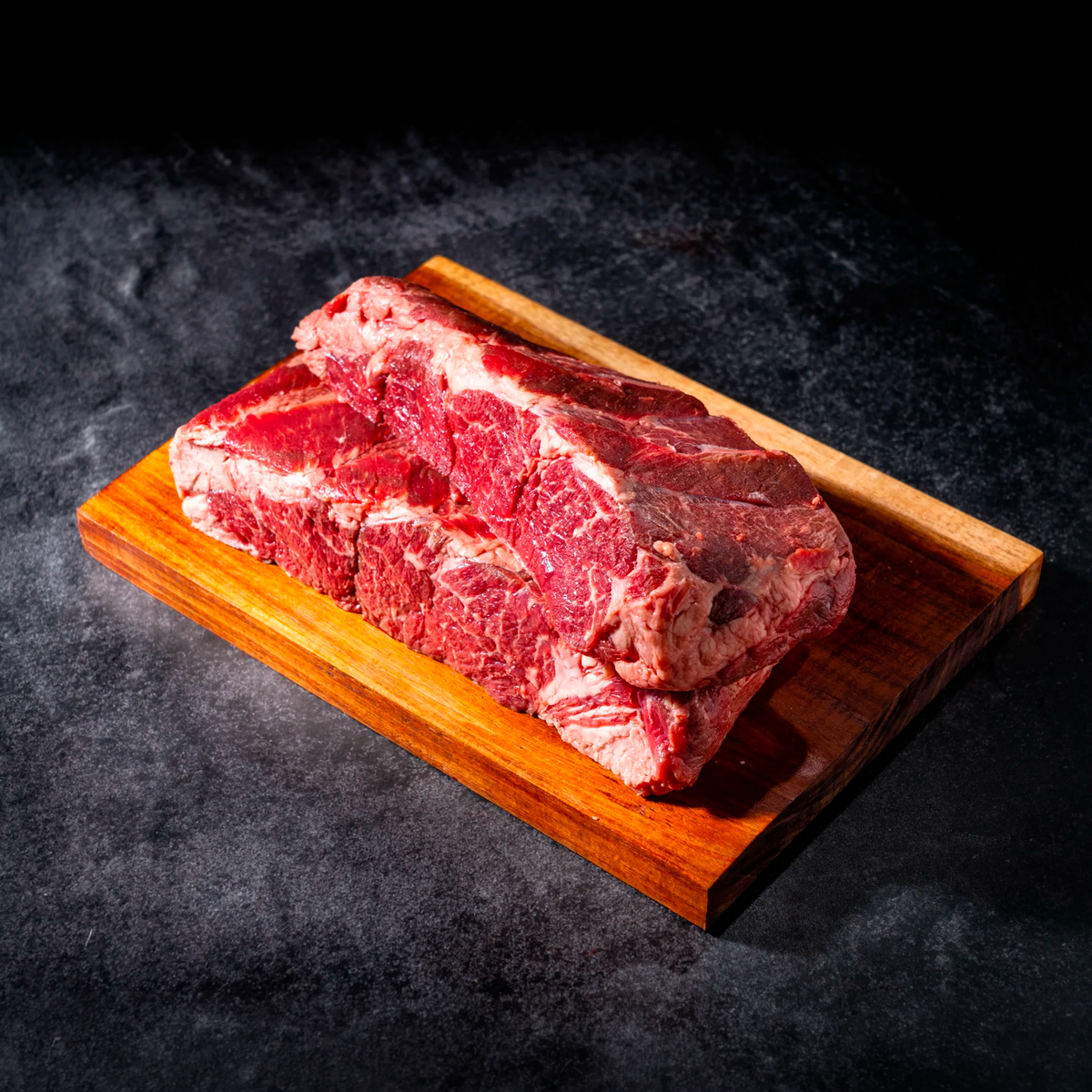 Chuck Flap Costilla Sin Hueso Linz Heritage Angus — detalle de marmoleo | MEAT MX