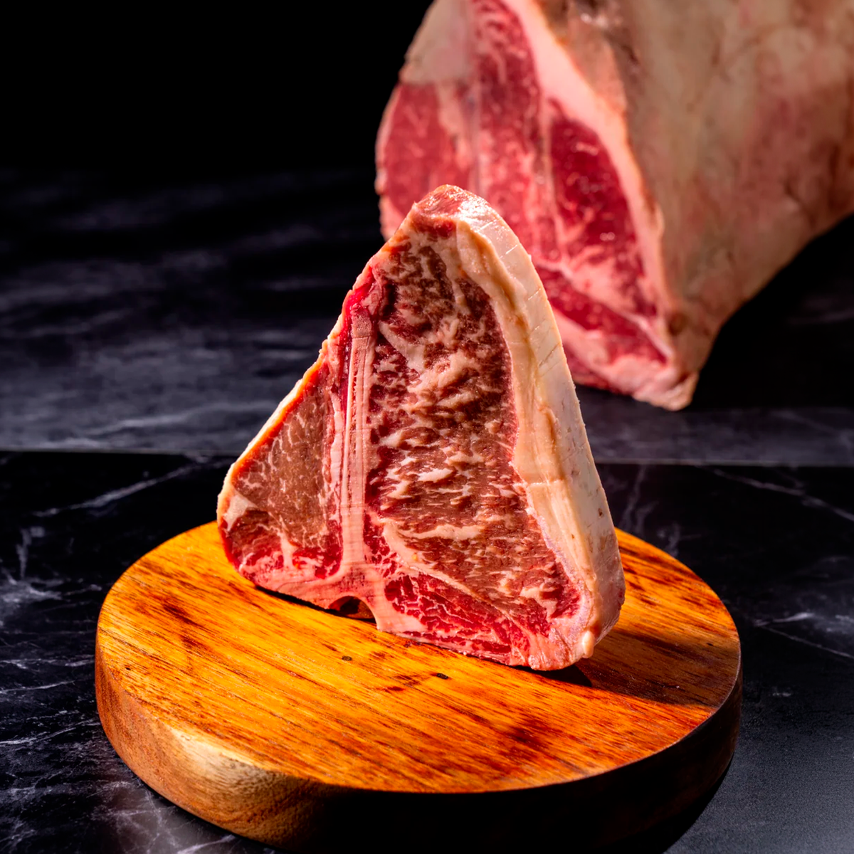 T Bone Linz Heritage Angus — detalle de marmoleo | MEAT MX